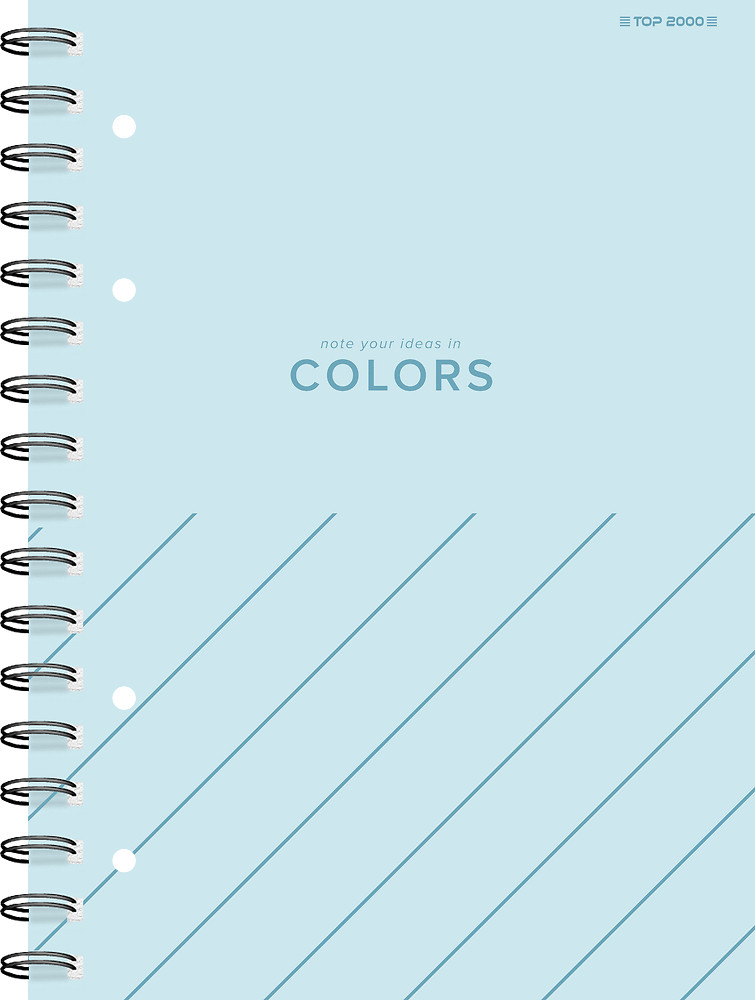 Kołozeszyt A4/80K 70G kratka Top Colors Hamelin